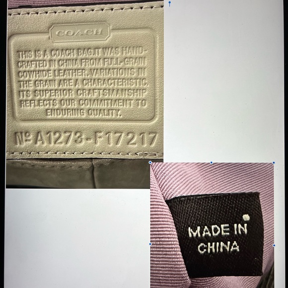 Coach Shoulder Bag in Metallic Gold/Silver - Picture 12 of 12